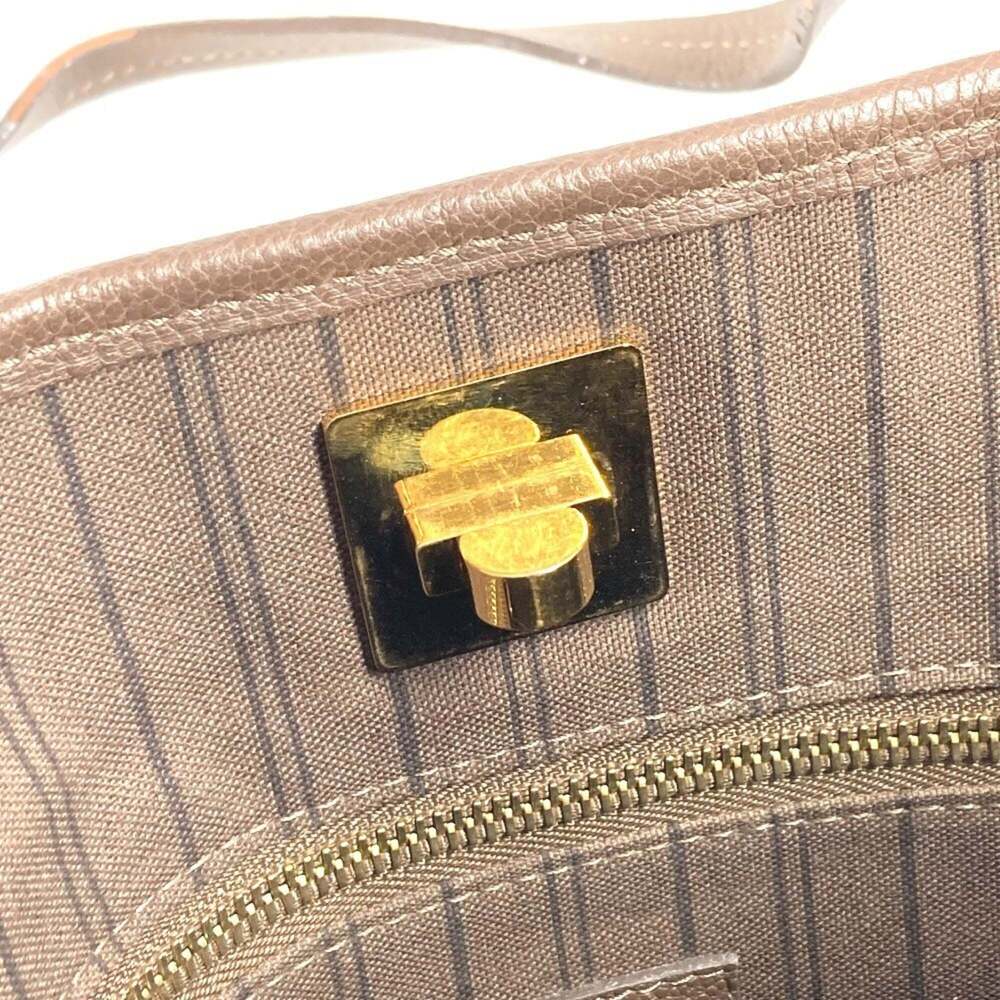 LOUIS VUITTON Authentic Brown Monogram Leather Shoulder Bag - Picture 15 of 16